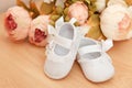 Baby girl shoes Royalty Free Stock Photo