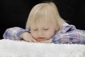 Baby girl sleeping Royalty Free Stock Photo