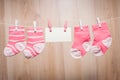 Baby girl socks Royalty Free Stock Photo