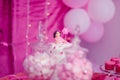 Baby girl 1st birthday Royalty Free Stock Photo