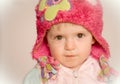 Baby girl staring Royalty Free Stock Photo