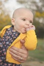 Baby Girl Sucking Thumb Royalty Free Stock Photo