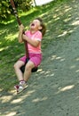 Baby girl on the Swing Royalty Free Stock Photo