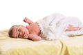Baby girl waiting forr massage Royalty Free Stock Photo