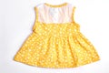 Baby-girl yellow patterned dress.