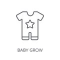 Baby Grow linear icon. Modern outline Baby Grow logo concept on