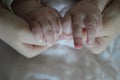 Baby hands hand lovely babies love of mother Royalty Free Stock Photo