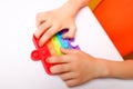 Hands push pop balls silicone anti-stress toys for kids