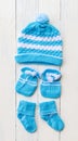 Baby hat gloves sock Royalty Free Stock Photo