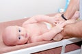 Baby Having Diaper Changed Royalty Free Stock Photo