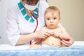 Baby healthcare and treatment. Medical procedure.