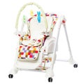 Baby high chair with rolling function