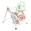 Baby high chair with rolling function