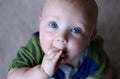 Baby with Huge Blue Eyes