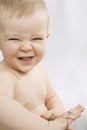 Baby. The humor child. Royalty Free Stock Photo