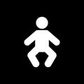 Baby icon. design. Child, kid, infant, babe, suckling, cheeper, babbie, Baby symbol. web. graphic. AI. app. logo. object