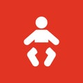 Baby icon. design. Child, kid, infant, babe, suckling, cheeper, babbie, Baby symbol. web. graphic. AI. app. logo. object