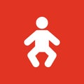 Baby icon. design. Child, kid, infant, babe, suckling, cheeper, babbie, Baby symbol. web. graphic. AI. app. logo. object