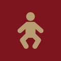 Baby icon. design. Child, kid, infant, babe, suckling, cheeper, babbie, Baby symbol. web. graphic. AI. app. logo. object