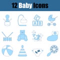 Baby Icon Set Royalty Free Stock Photo