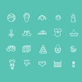 baby icon set. Vector illustration decorative design Royalty Free Stock Photo