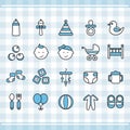 baby icon set. Vector illustration decorative design Royalty Free Stock Photo