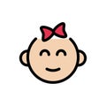 Baby vector color line icon Royalty Free Stock Photo