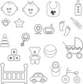 Baby icons set