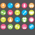 Baby icons set.Vector Illustration Royalty Free Stock Photo