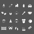 Baby icons set.Vector Illustration Royalty Free Stock Photo