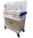 Baby incubator on isolate white background Royalty Free Stock Photo