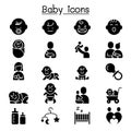 Baby, Infant icon set vector illustration graphic design