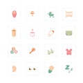 Baby infant icons