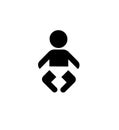Baby stencil Isolated