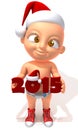 Baby Jake christmas 2015 3d illustration