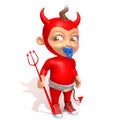 Baby Jake devil Royalty Free Stock Photo