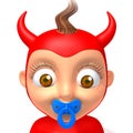 Baby Jake devil 3d illustration