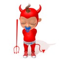 Baby Jake devil 3d illustration