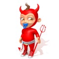 Baby Jake devil 3d illustration