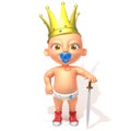 Baby Jake King Royalty Free Stock Photo