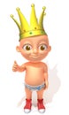 Baby Jake King 3d illustration