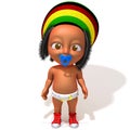 Baby Jake Rastafarian Royalty Free Stock Photo