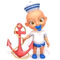 Baby Jake sailorman 3d illustration