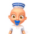 Baby Jake sailorman 3d illustration