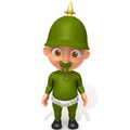 Baby Jake soldier 3d illustration Royalty Free Stock Photo