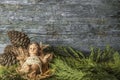 Baby Jesus Christmas background Royalty Free Stock Photo
