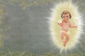 Baby Jesus, First Holy Communion background Royalty Free Stock Photo