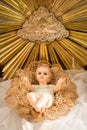 Baby Jesus in his crib Royalty Free Stock Photo