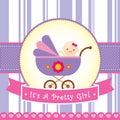 baby label design. Vector illustration decorative design