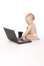 Baby with laptop